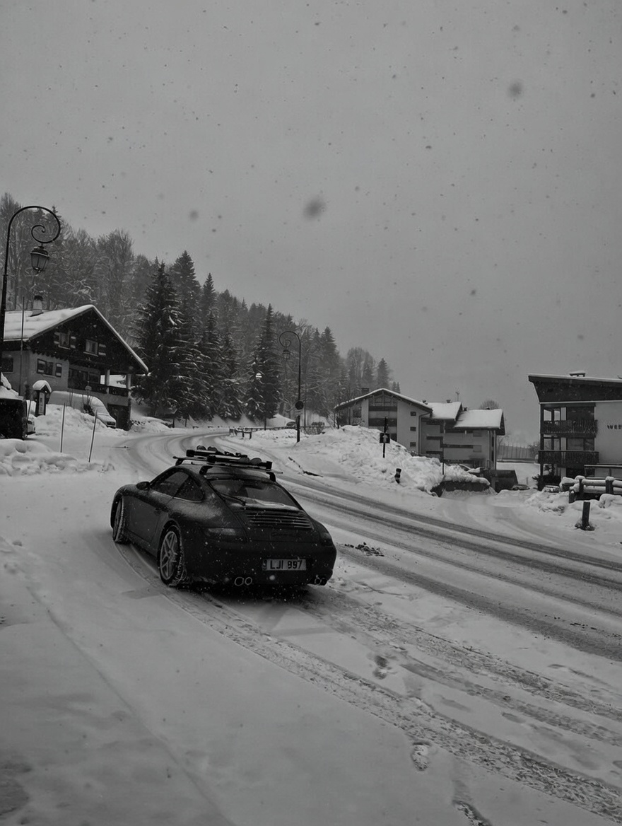 Porsche 911 in the Alps